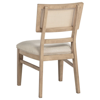 Kailani - Radio Weave Cane Dining Side Chair (Set of 2) - Beige Oak