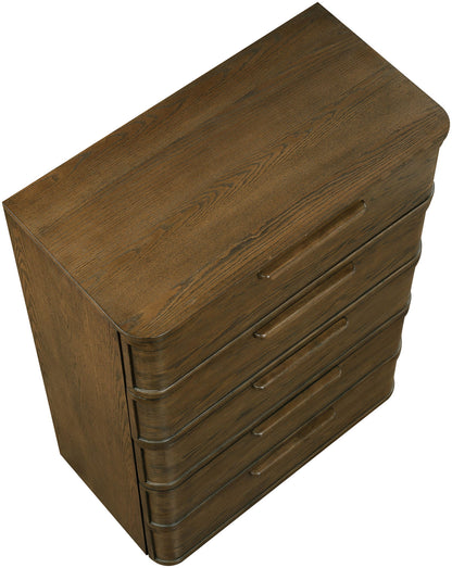 Tiberio - Oak Veneer And Solid Wood Chest