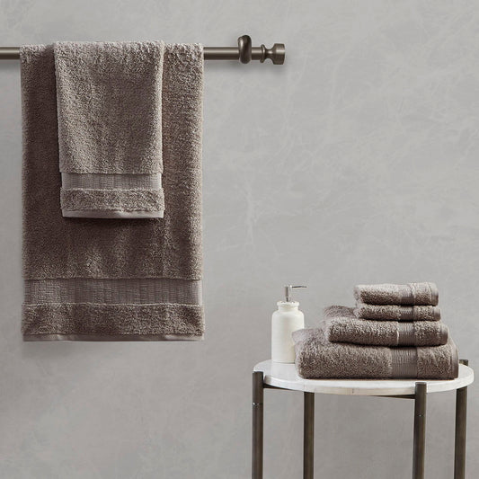 Luxor - 6 Piece Towel Set - Taupe