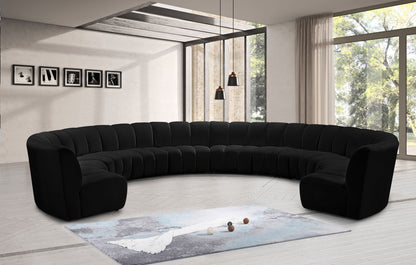 Infinity - 10 Piece Velvet Modular Sectional