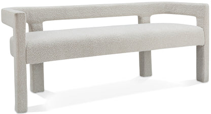 Athena - Boucle Fabric Bench
