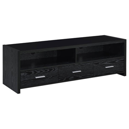 Alton - 3-drawer Black Oak TV Console