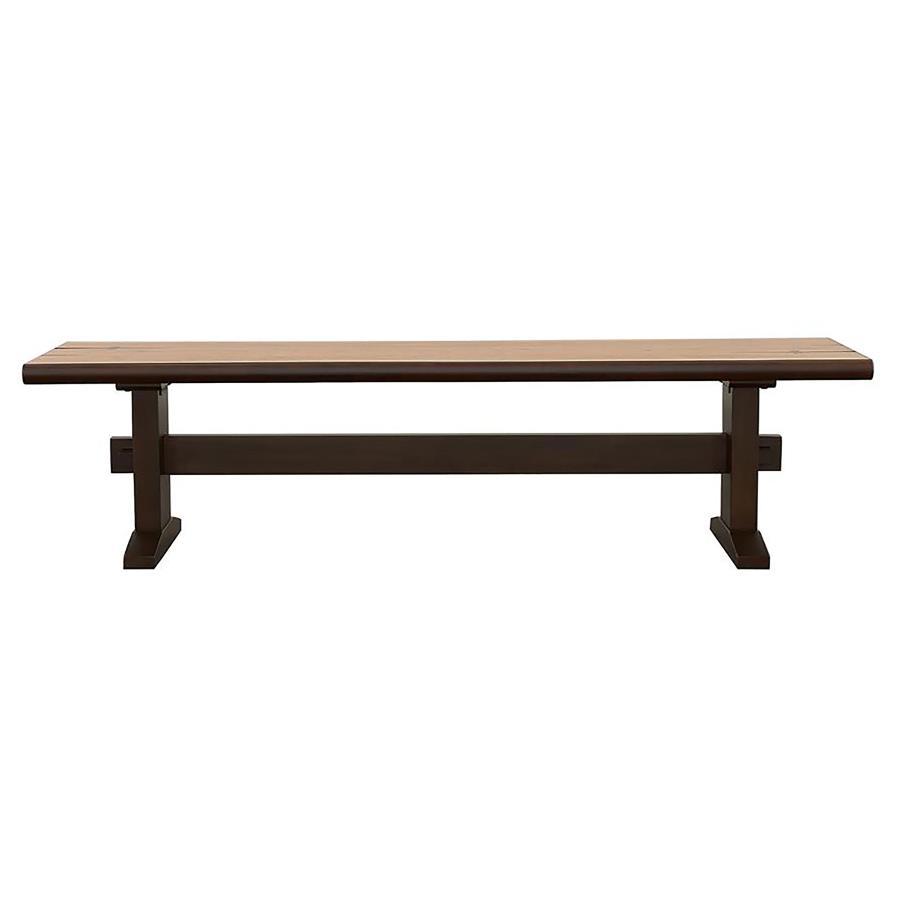 Bexley - Trestle Bench - Natural Honey And Espresso