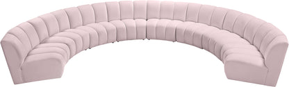 Infinity - 8 Piece Velvet Modular Sectional