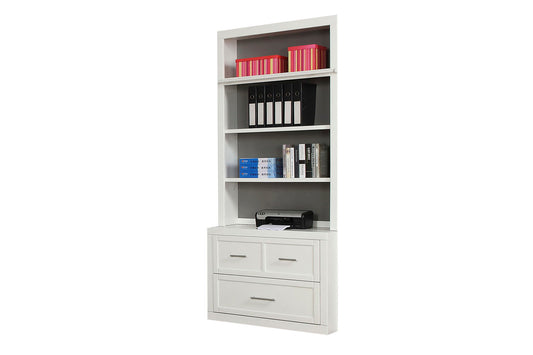 Catalina - Lateral File And Hutch - Cottage White