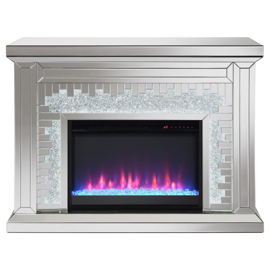 Gilmore - Rectangular Freestanding Fireplace - Mirror