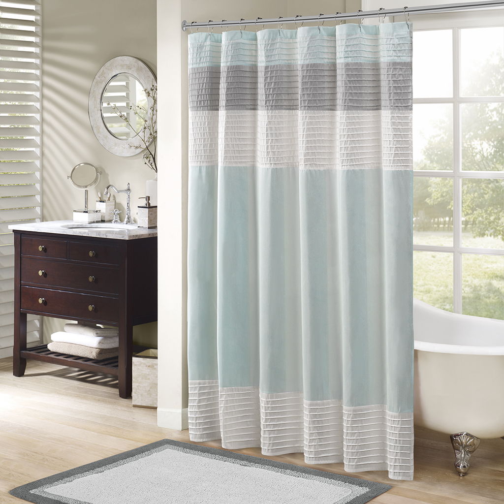 Amherst - Shower Curtain - Aqua