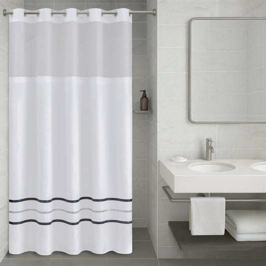 Plain Weave - Premium Shower Curtain - White