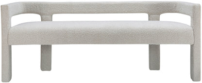 Athena - Boucle Fabric Bench