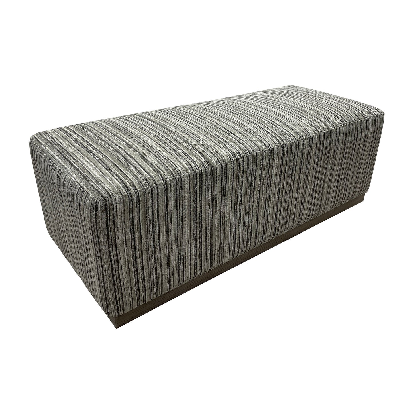 Peggy - Bench/Cocktail Ottoman With Table - Stripe / Multi