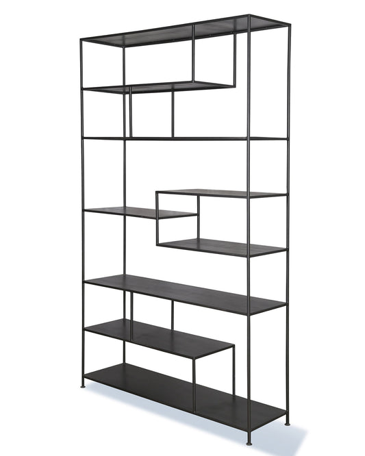 Crossings Serengeti - Bookcase - Sandblasted Fossil Grey