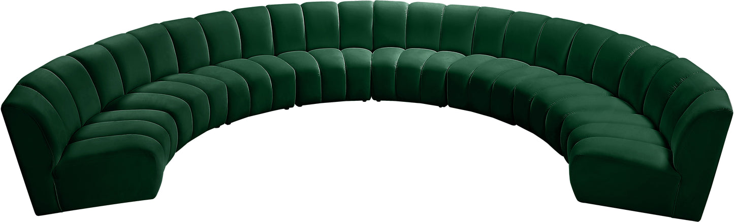 Infinity - 8 Piece Velvet Modular Sectional