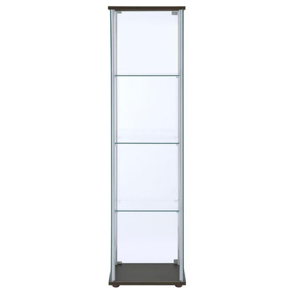 Bellatrix - 4-Shelf Clear Glass Curio Cabinet