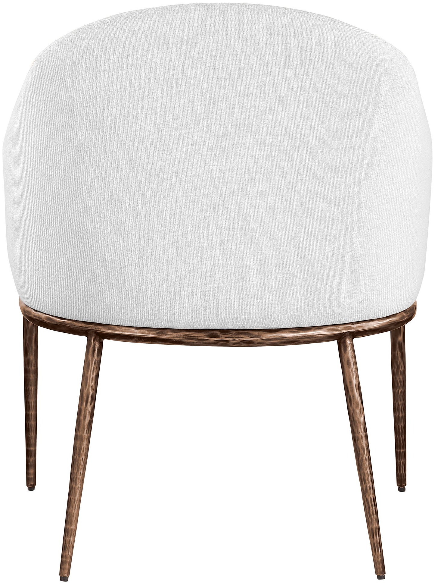 Ferro - Upholstered Dining Arm Chair With Brushed Bronze Legs