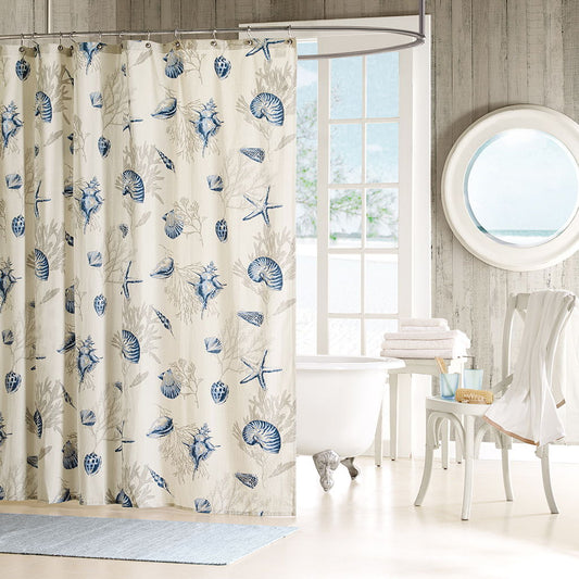 Bayside - Shower Curtain - Blue