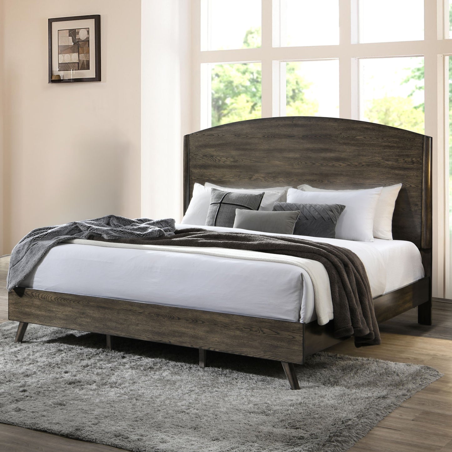 Rex - 6/6 Eastern King Bed - Brown