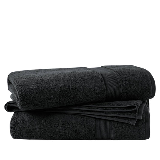 800GSM Ultra-Soft Absorbent Towel Set - Black