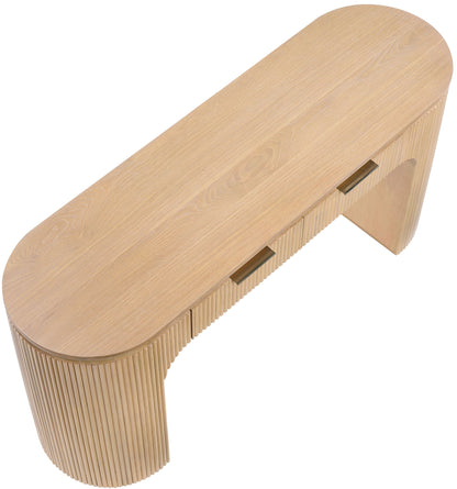 Astrid - Solid Wood And Oak Veneer Desk