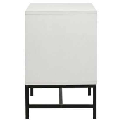 Sonora - 2-Drawer Nightstand Bedside Table - White