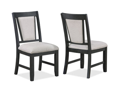 Stevens - 5 Piece Dining Room Set - Charcoal / Gray
