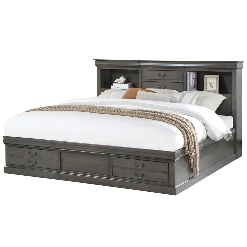 Louis Philippe III - Bed w/Storage