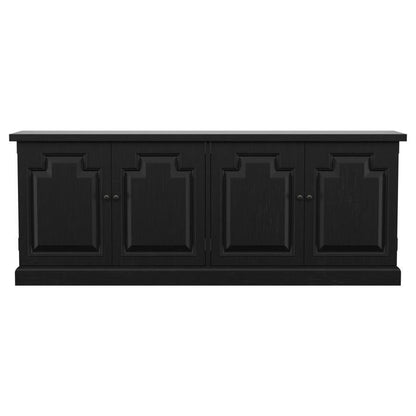 Florence - 4-Door Dining Sideboard Buffet Cabinet - Antique Black