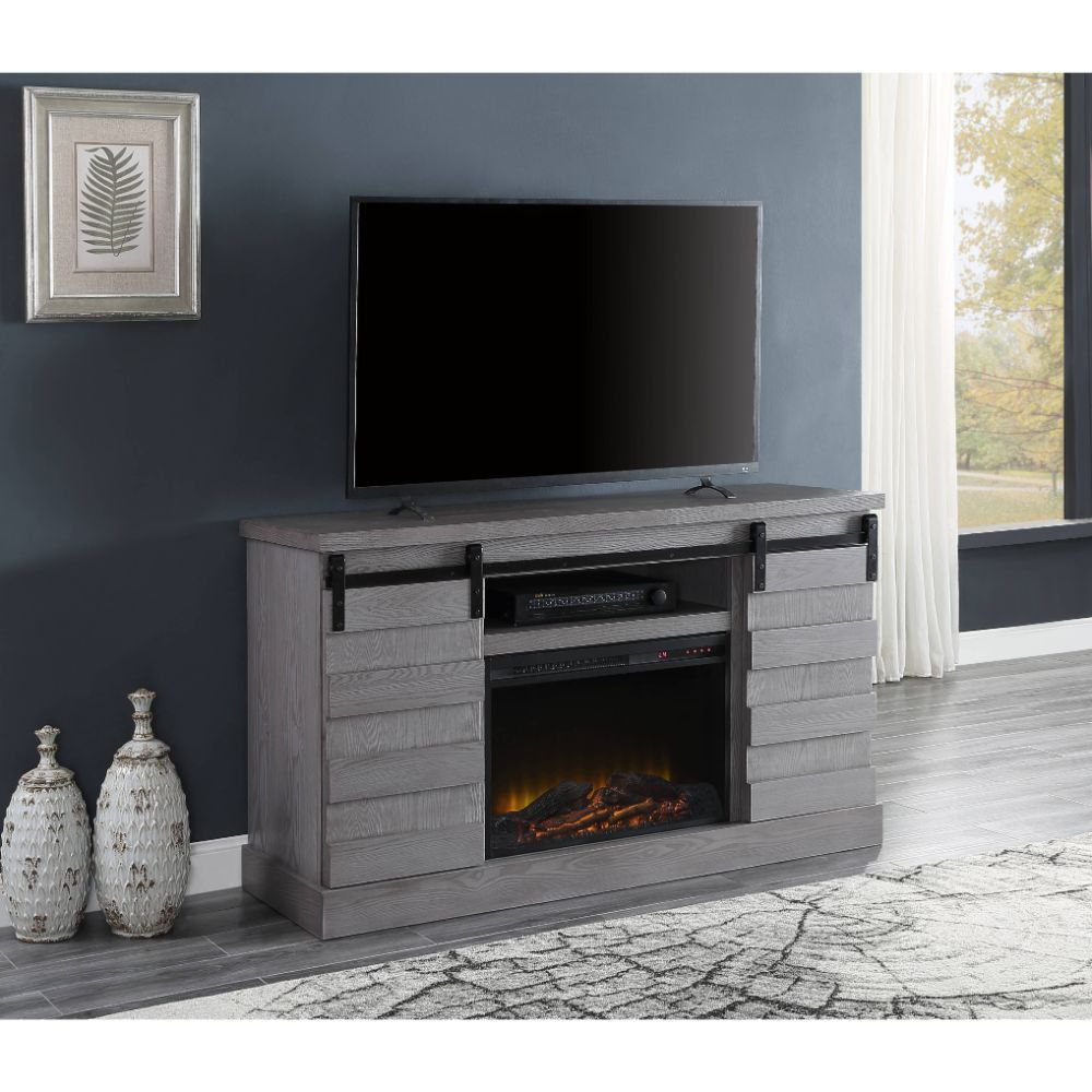 Amrita - TV Stand - Gray Oak