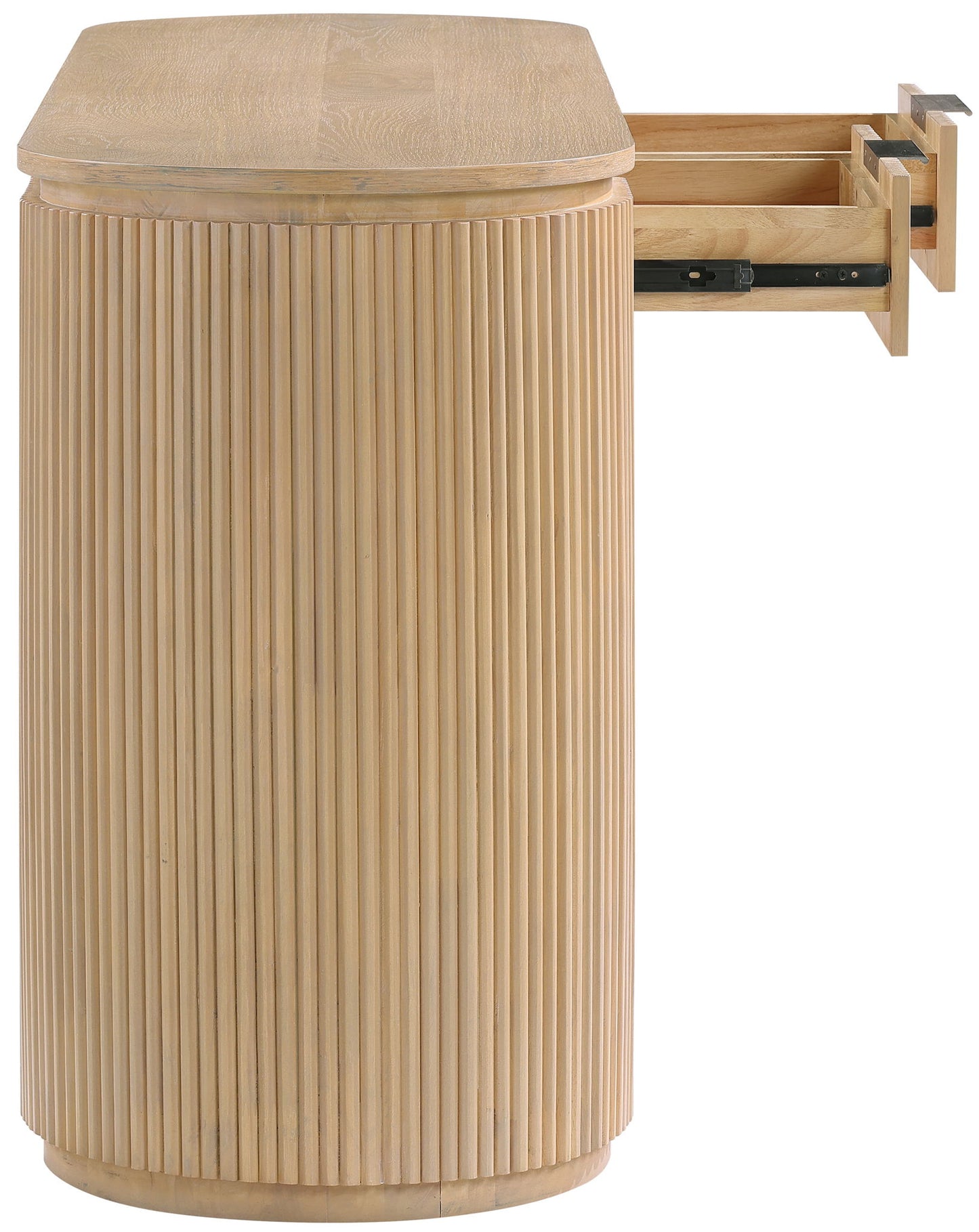 Astrid - Solid Wood And Oak Veneer Desk