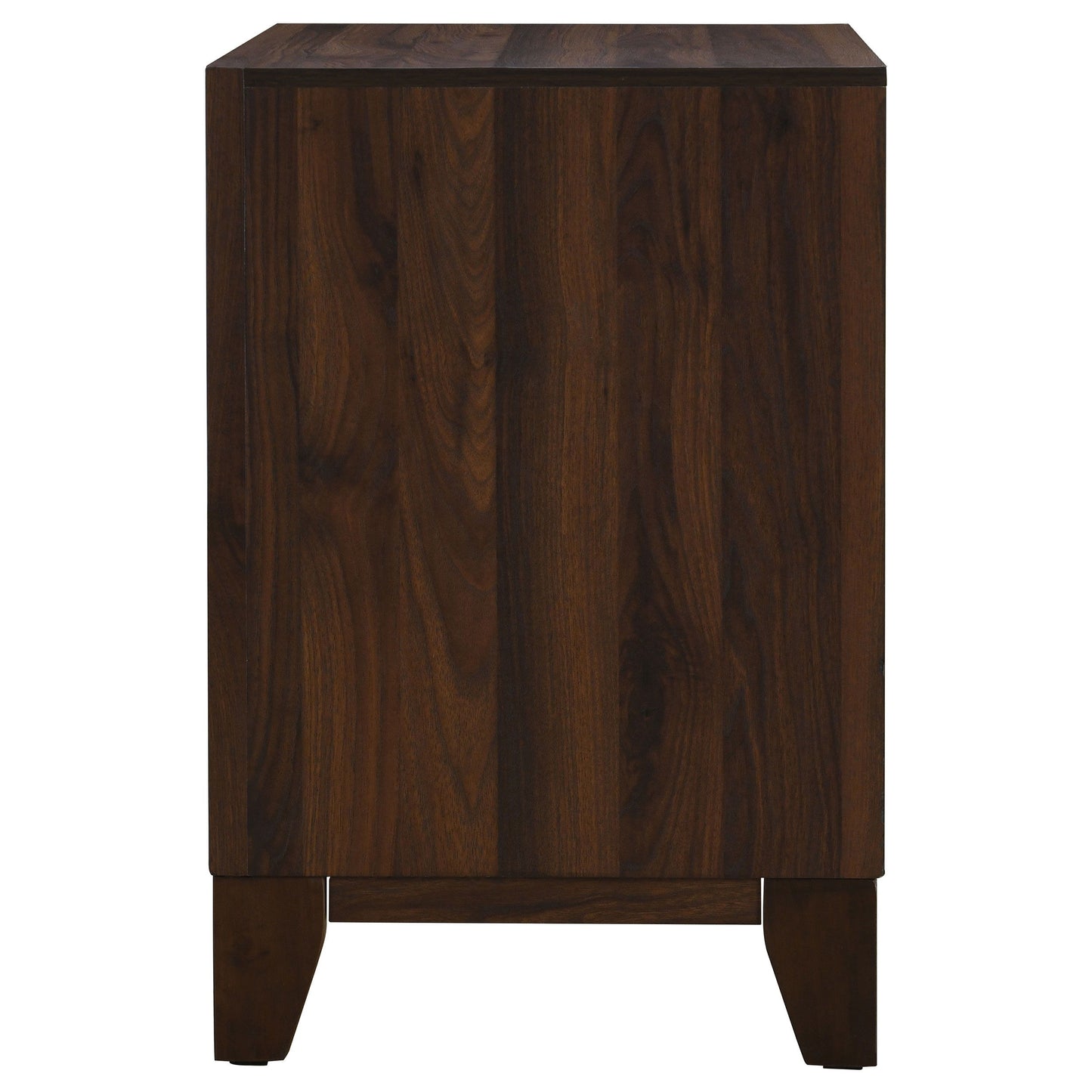 Welsley - 2-Drawer Nightstand Bedside Table - Walnut