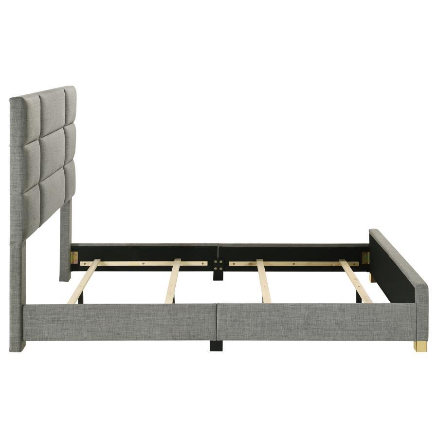 Ines - Fabric Upholstered Panel Bed