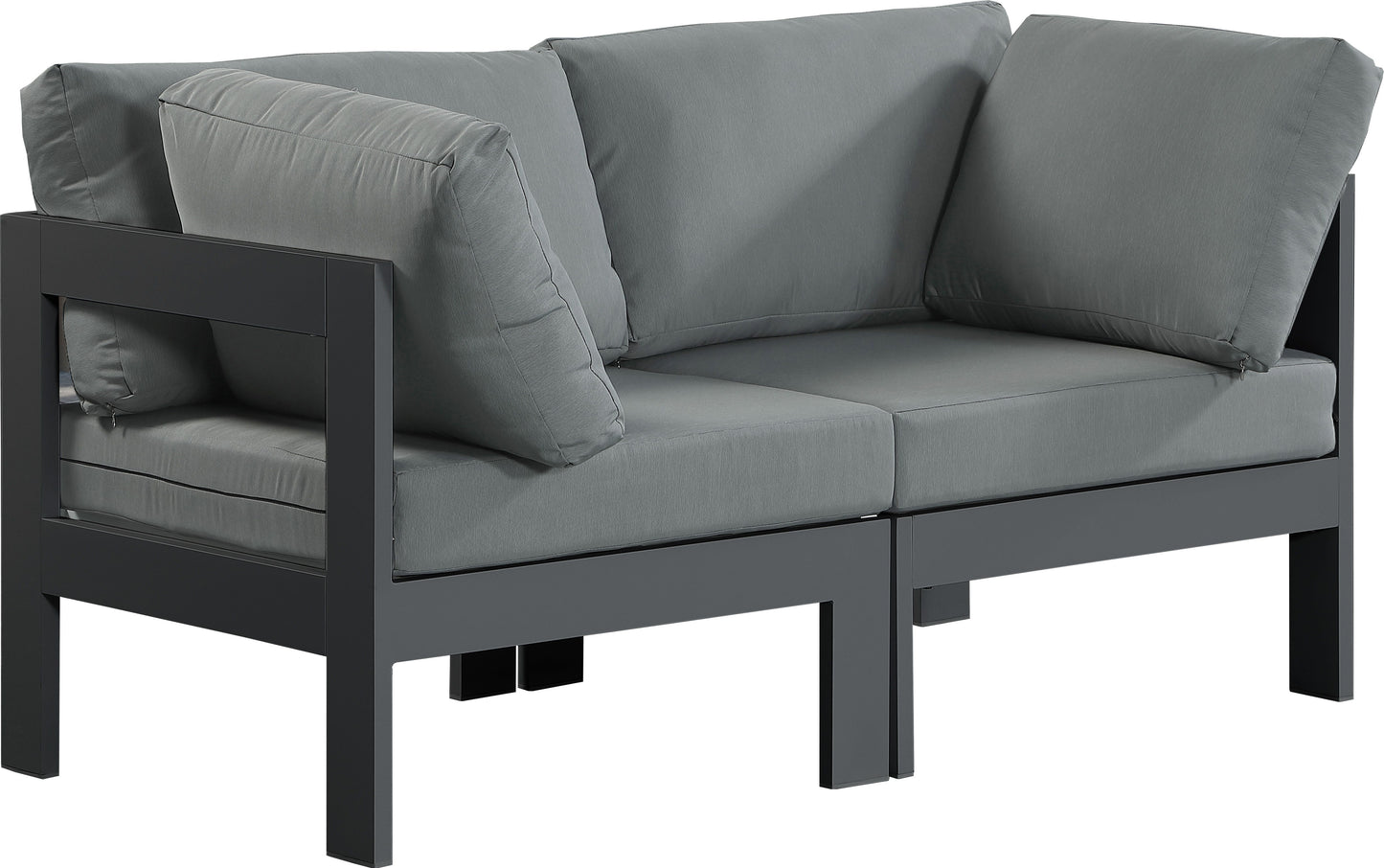 Nizuc - Outdoor Patio Modular Sofa - Dark Grey