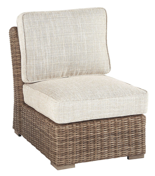 Beachcroft - Beige - Armless Chair W/Cushion