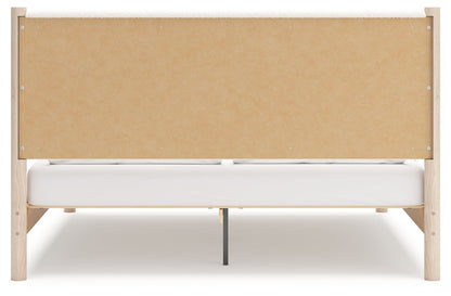 Cadmori - Upholstered Panel Bed