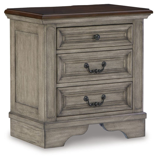 Lodenbay - Antique Gray - Three Drawer Night Stand