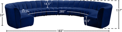 Infinity - 10 Piece Velvet Modular Sectional