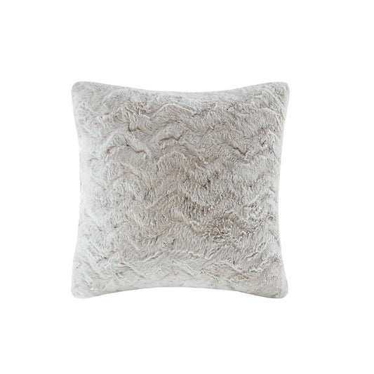 Zuri - Square Pillow - Snow Leopard