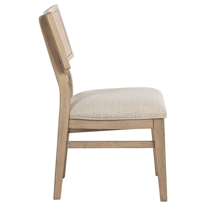 Kailani - Radio Weave Cane Dining Side Chair (Set of 2) - Beige Oak