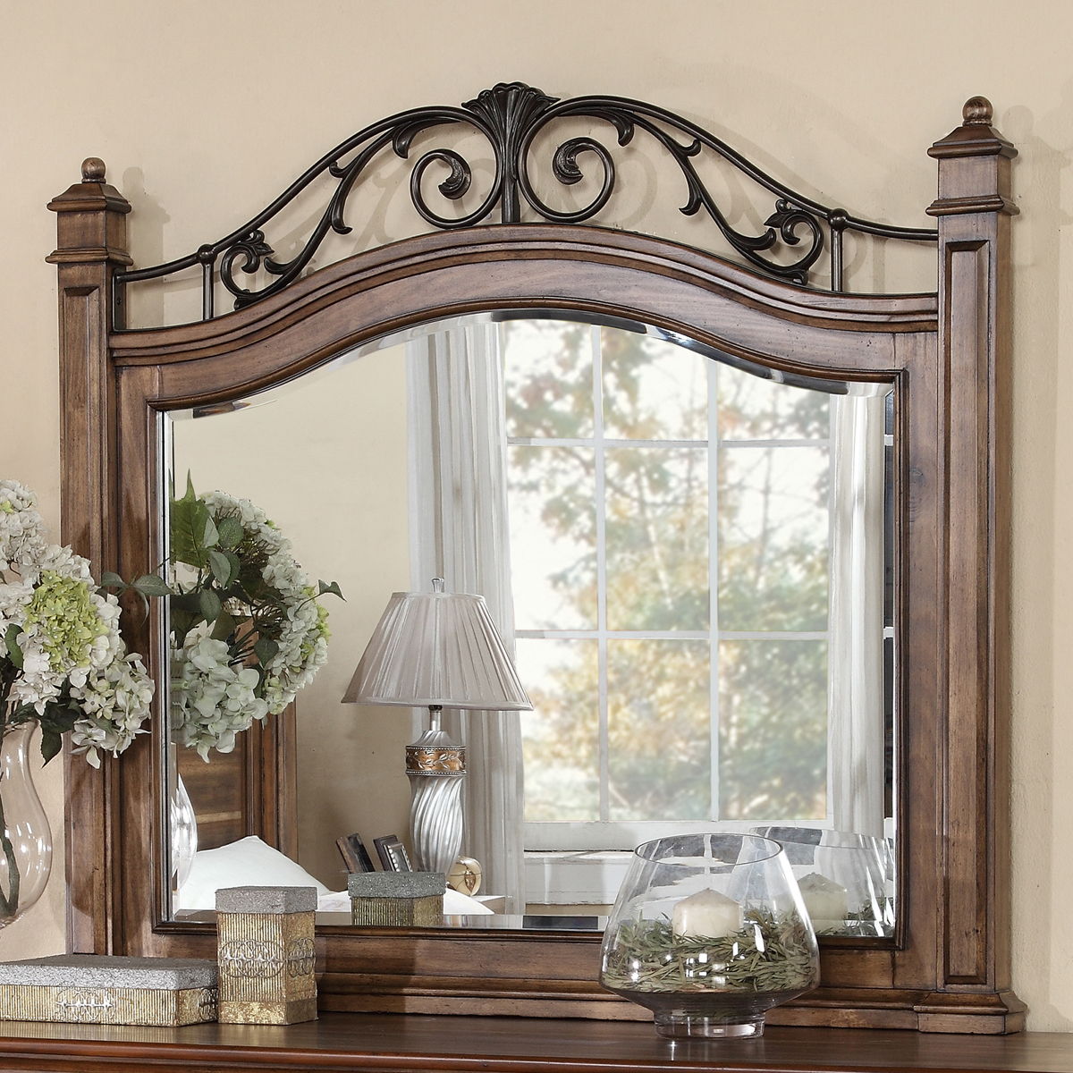 Bridgevine Home - Barclay - Mirror - Rustic Acacia Finish