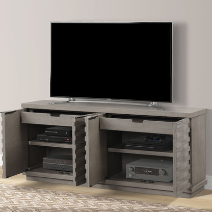 Pure Modern - Angled Door TV Console (76") - Moonstone