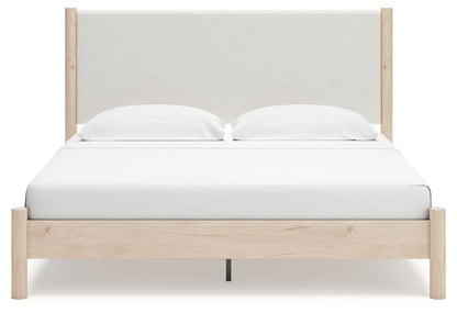 Cadmori - Upholstered Panel Bed