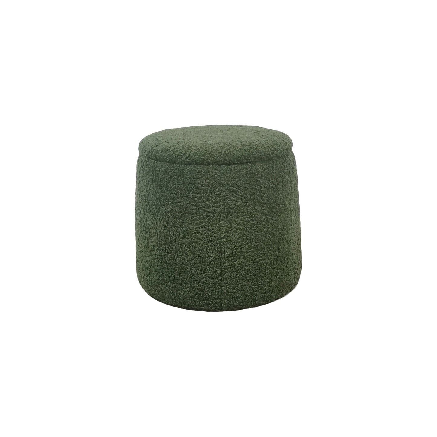 Tara - Round Storage Ottoman - Green