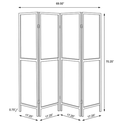 Mattison - 4-Panel Room Divider Folding Shoji Screen