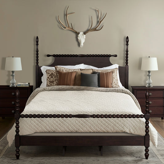 Beckett - King Beckett Turned Spindle Bed - Morocco Brown