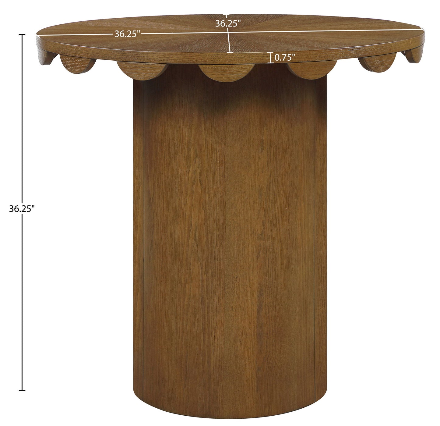 Dahlia - Solid Wood And Natural Cane Table